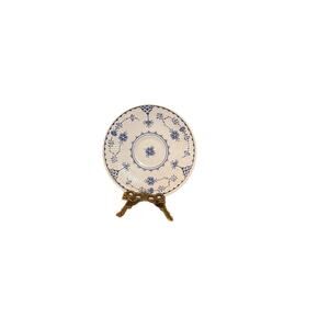 Charming Denmark English Blue Floral Line Motif Saucer - 5.5" Diameter
